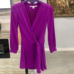 Diane Von Furstenberg‎ Fuchsia Mini Dress. Size 0